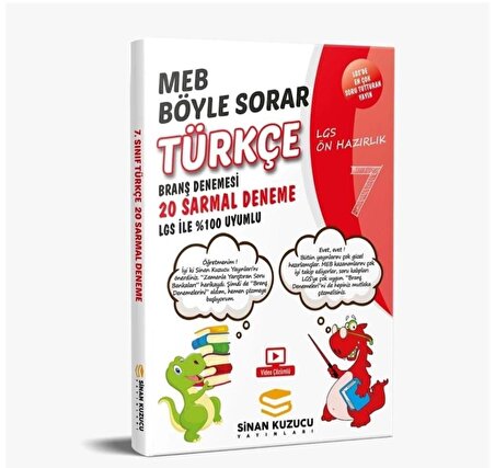 Sinan Kuzucu 7. Sınıf Türkçe Soru Bankası ve Değerlendirme Sınav Seti