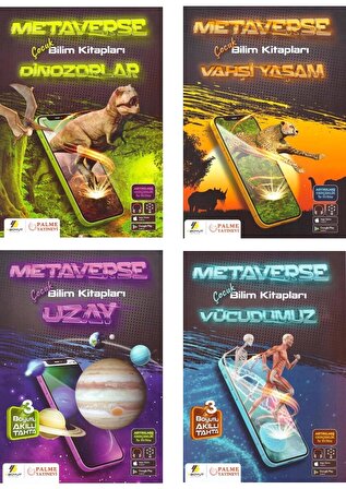 Palme Boyut Metaverse Çocuk Bilim Kitapları Serisi 4 Kitap