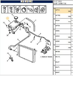 Yedek Su Deposu Saxo (343920-1307V1-1307AN)