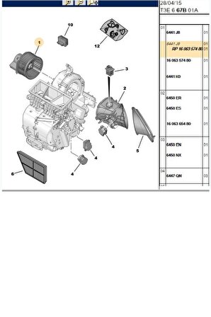 Kalorifer Motoru Xsara 206 (342740-6441J9)