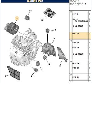 Kalorifer Motoru 307-206 Xsara (342745)