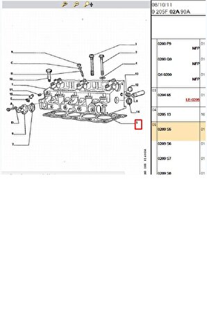 Silindir Kapak Contası Partner Expert Berlingo (2661523011-0209S5)