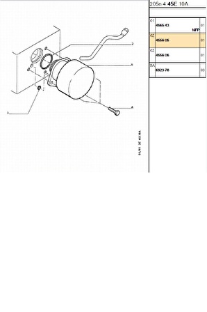 Vakum Oring Partner 1,9 DW8 (455605)