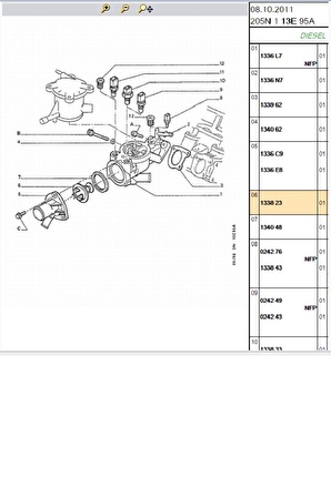 Termostat Partner XUD9 DW8  (359001200070-91032-133823)