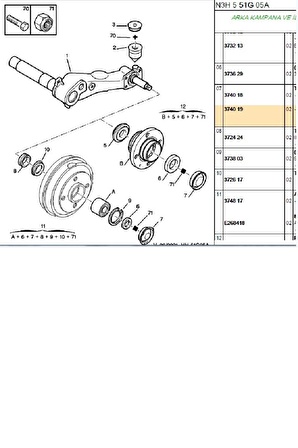 Porya Kapak 106 206 306 Xsara (374019-21616)