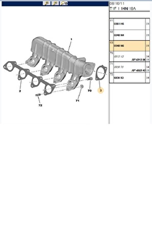 Emme Manifold Contası 307 406 Partner Expert Berlingo Jumpy (0348N6)