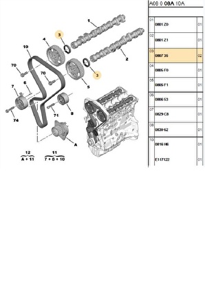 Eksantrik Keçesi 106 206 207 301 307 (080735)