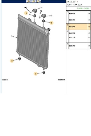 Fan Davlumbaz Lastiği 207 208 301 308 407 508 Expert III Partner Berlingo C2 C3 C4 C5 Jumpy (1312A3-BPE309324)