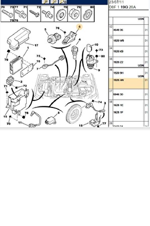 Manifold Basınç Sensörü 106 206 306 C8 407 Saxo Xsara(70670002-103005-0261230057-1920AN)