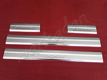 DB Chrome Nissan Qashqai Krom Kapı Eşiği 2014-2021 4 Parça P.Çelik