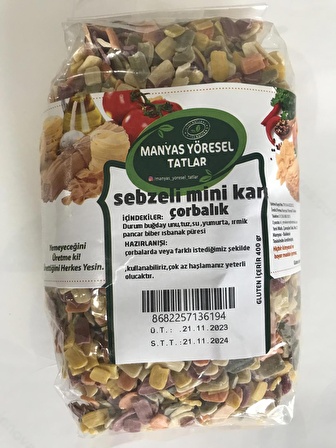 Manyas Sebzeli Mini Kare Çorbalık 400Gr