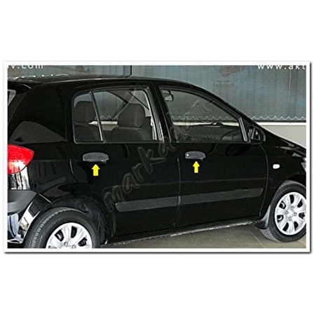 DB Chrome Hyundai Getz Kapı Kolu Nikelajı 2002-2011 4 Kapı P.Çelik