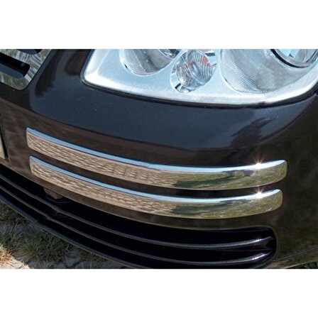 VW Caddy Krom Ön Tampon Kaşı 2004-2010 4 Parça Paslanmaz Çelik