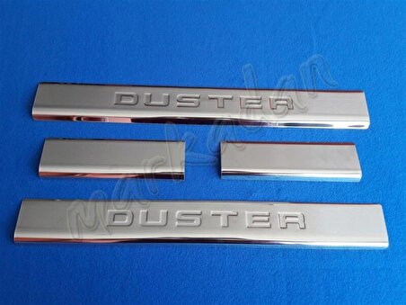 Dacia Duster Krom Kapı Eşiği 2010-2017 4 Parça Paslanmaz Çelik