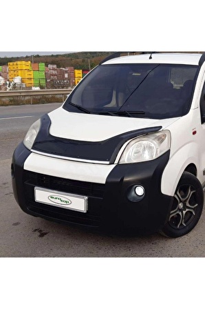 Fiat Fiorino Ön Kaput Koruma Rüzgarlığı 3mm Akrilik (abs) Parlak Siyah Deflektör 2007->