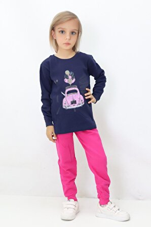 Kız Çocuk Baskılı Pijama Takımı