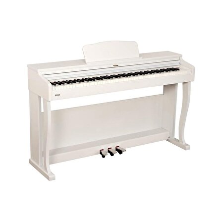 Valler PM40W Beyaz Tuş Hassasiyetli USB Bağlantılı Dijital Piyano