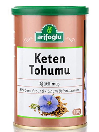 Arifoğlu Öğütülmüş Keten Tohumu Teneke 2 x 100 G