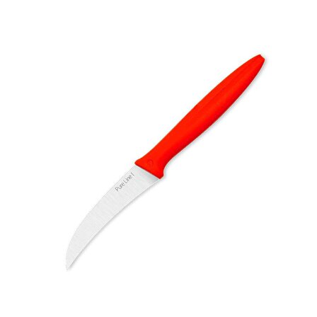 Pirge 46000 Purline Kıvrık Soyma Bıçağı Kırmızı