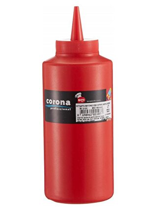 Bora Plastik Ketçap Mayonez Şişe 420 ml Kırmızı BO2103