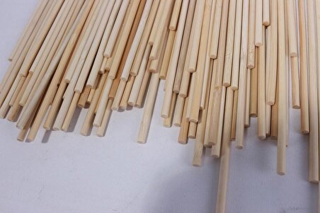 Çubukta Patates Çubukları 1. Kalite Bambu 500 Adet 5 mm (kalınlık)