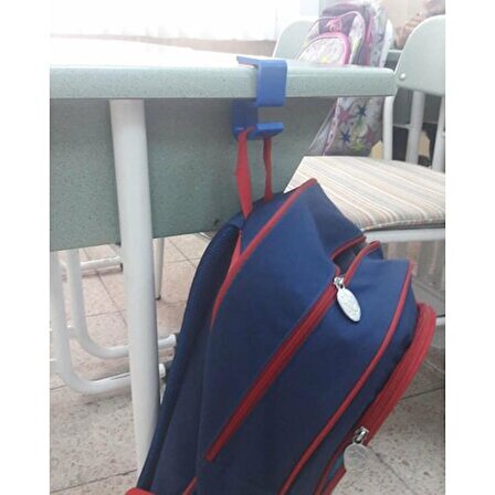 Okul Sıra Askısı Çanta Askısı 4 adet Karışık Renk