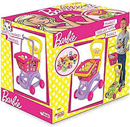 Barbie Sepetli Market Arabası