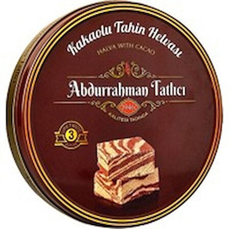 Abdurrahman Tatlıcı 3. Kuşak Kakaolu Teneke Tahin Helvası 650 gr