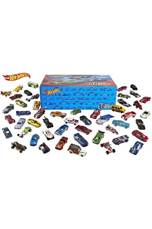 Kırtasiye Ve Oyuncak Dünyası Hotwheels 50'li Başlangıç Seti - 50 Farklı Model Araba