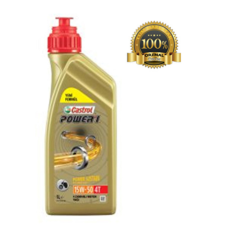 Castrol Power 1 15W-50 Yarı Sentetik Motor Yağı 1L