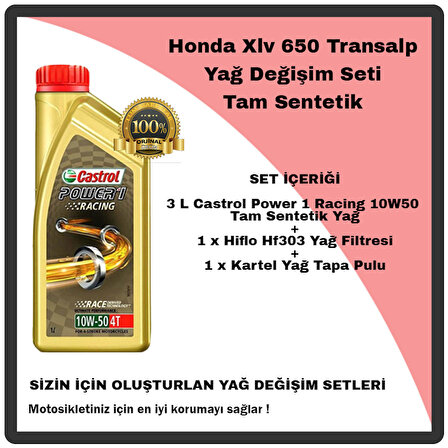 Mag Honda Xlv 650 Transalp Yağ Değişim Seti Tam Sentetik