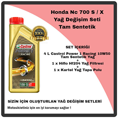 Mag Honda Nc 750 S / X Yağ Değişim Seti Tam Sentetik