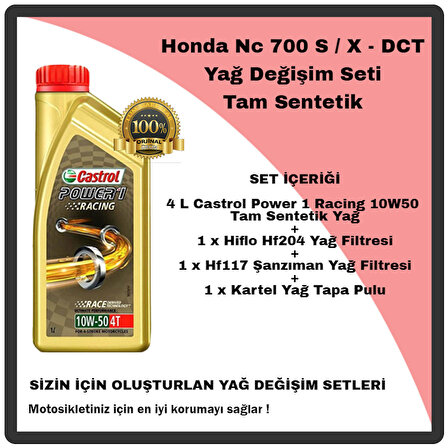 Mag Honda Nc 750 S / X - DCT Yağ Değişim Seti Tam Sentetik