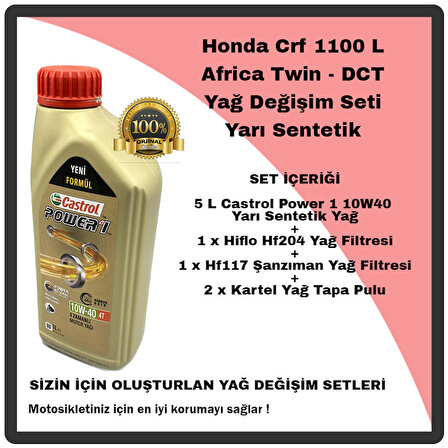 Mag Honda Crf 1100 L Africa Twin Dct Yağ Değişim Seti Yarı Sentetik