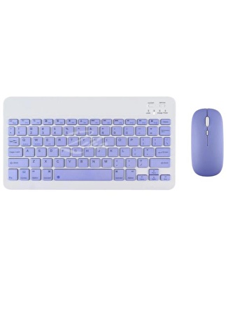 Casper Via L40 10.4" Uyumlu Kablosuz Bluetooth Şarj Edilebilir Mini Q Klavye Mouse Seti - Mor