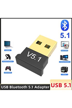 Bluetooth 5.1 Verici Alıcı Ses Bluetooth Dongle Kablosuz Usb Adaptörü V 5.1