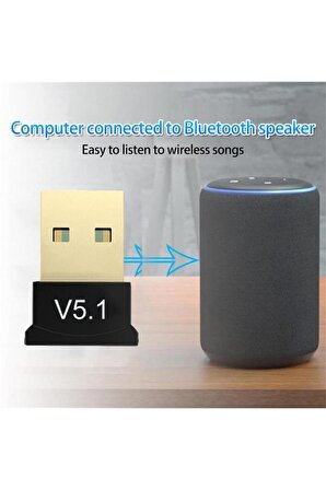 Bluetooth 5.1 Verici Alıcı Ses Bluetooth Dongle Kablosuz Usb Adaptörü V 5.1