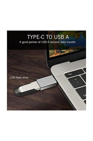 Macbook Uyumlu Type-c - Usb 3.0 Otg Usb Flash Driver Klavye Mouse Dönüştürücü Adaptör