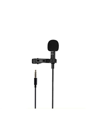 Kablolu 3.5mm Jack Hd Ses Kaydı Youtuber Tiktok Profesyonel Yaka Mikrofonu