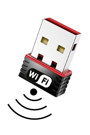 Usb Wifi Adaptörü Kablosuz İnternet Alıcı Ağ Kartı Masaüstü Bilgisayar Pc 300 Mbps 802.11n