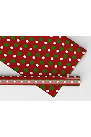 HRS 50 X 70 Cm Yeni Yıl Yılbaşı Noel Temalı Hediye Paketleme Ambalaj Kağıdı (6’lı Paket) PLNNEW1160