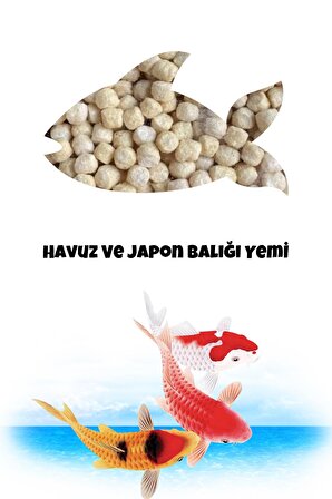 Havuz Ve Akvaryum Japon / Koi Balığı Yemi 1 Kg ( Pond Sticks )