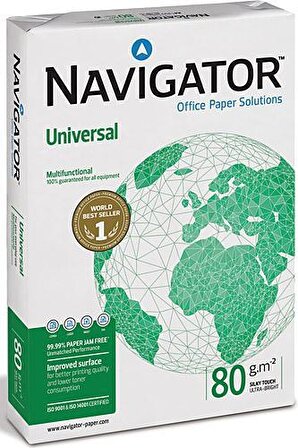 Navigator A4 Fotokopi Kağıdı 80 gr 1 Paket (500 sayfa)