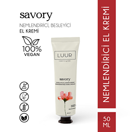 SAVORY YENİLEYİCİ EL BAKIM KREMİ 50 ML