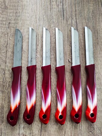 Solingen Meyve Bıçağı Seti 6'lı Kırmızı 
