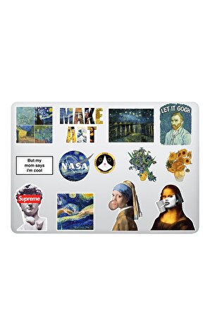 Art Sanat Temalı Laptop Notebook Tablet Sticker Seti