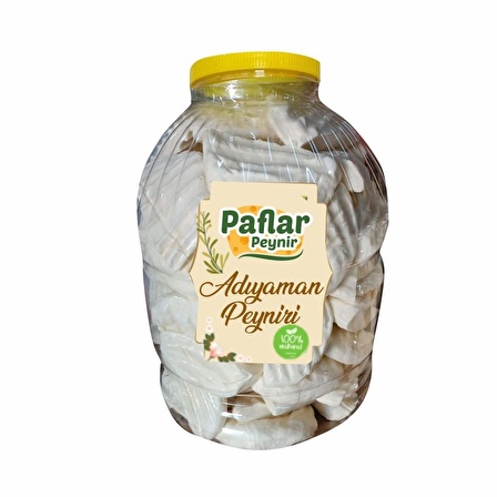 Paflar Adıyaman Köy Peyniri 3 Kg (Bidon)