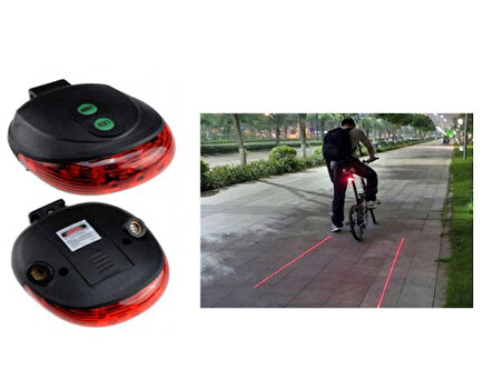 Lazer Güvenlik Şeritli Bisiklet Stop Lambası (2818)