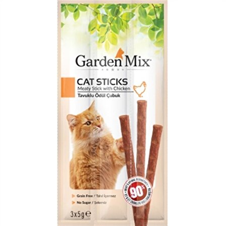 Gardenmix Tavuklu Kedi Stick Ödül 3 x 5gr