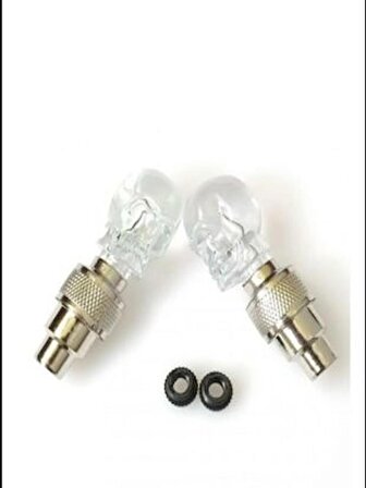 Fireflys Kuru Kafa Hareket Sensörlü Tek Renk Işıklı Led Sibop Lambası Jant Işığı Beyaz 2 Adet